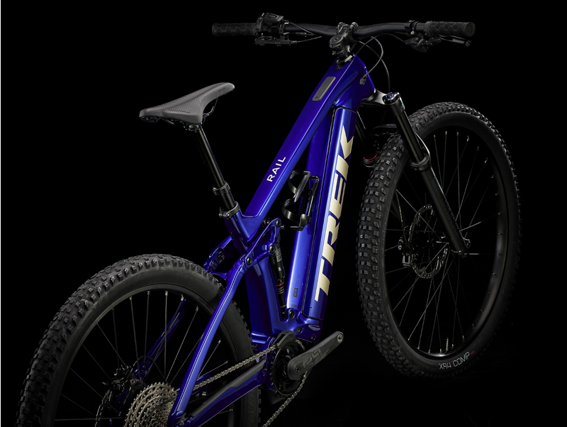Trek Rail 9.5 Gen 4 Full Suspension Electric Mountain Bike 2024 in Hex Blue-10
